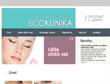 Tablet Screenshot of ecc-klinika.cz